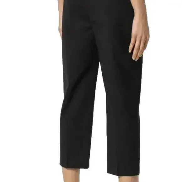 Rick Owens Women's Size 6 Black Cropped Trousers Pants Dress High Rise 100% Wool - Picture 2 of 15